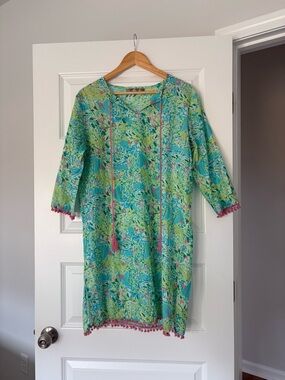 The Royal Standard Printed 100% Cotton Beach Coverup Women’s Large/ XL
